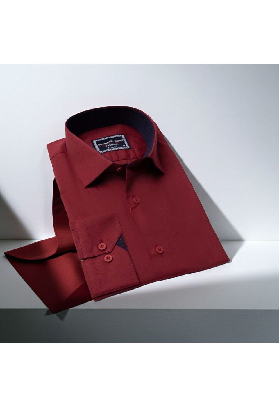 Slim Fit Uzun Kol Düz Renk Erkek Gömlek 3GMK310963008 - Giovanni Fratelli