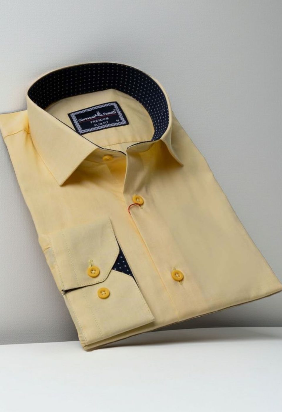Slim Fit Uzun Kol Düz Renk Erkek Gömlek 3GMK310963009