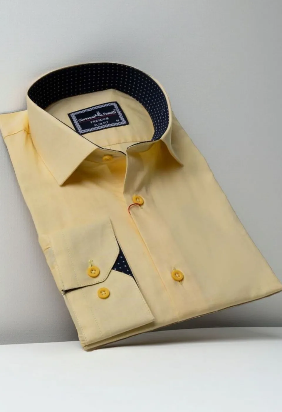 Slim Fit Uzun Kol Düz Renk Erkek Gömlek 3GMK310963009