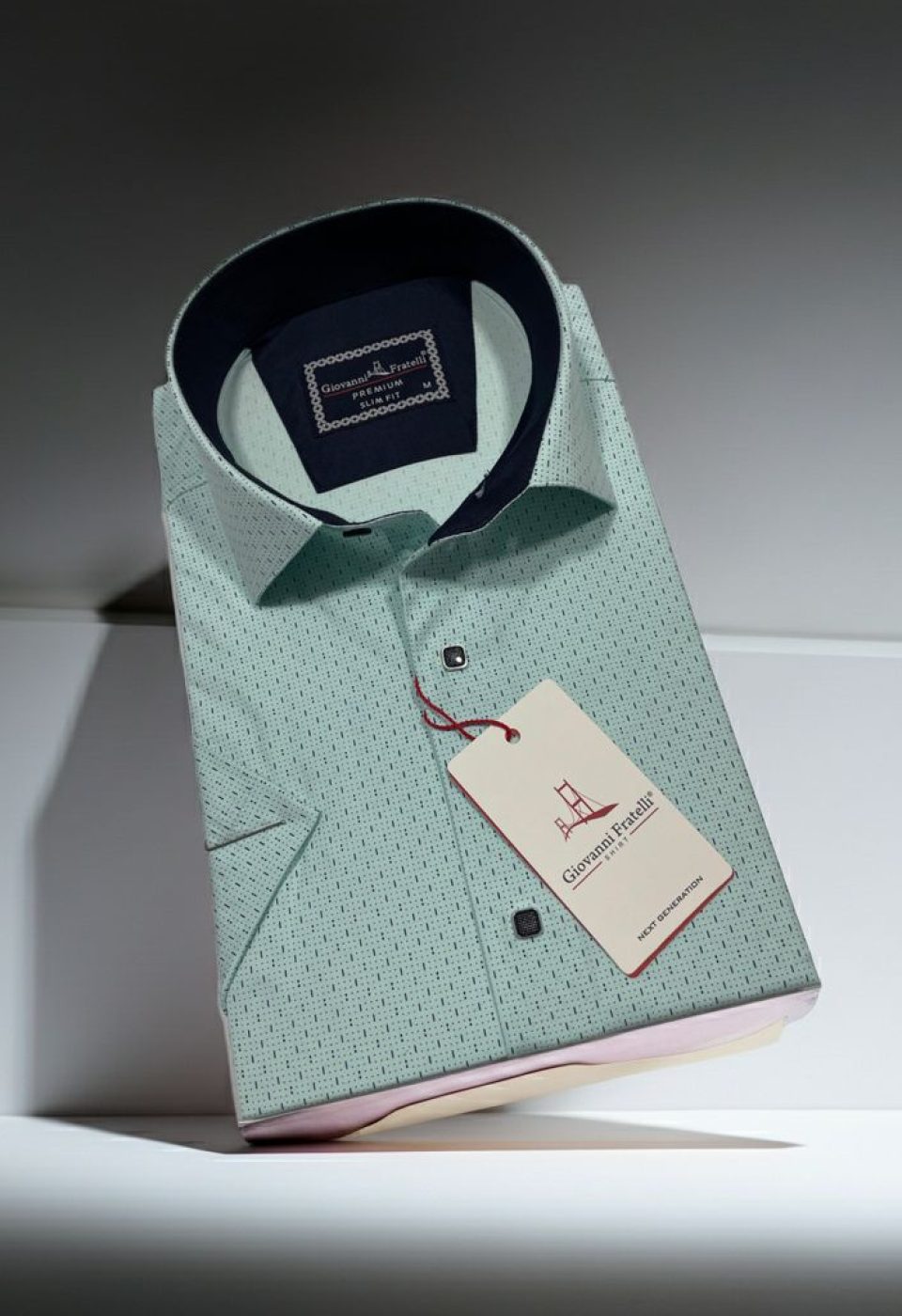 Slim Fit Kısa Kol Desenli Erkek Gömlek 3GMK321005003 Slim Fit Kısa Kol Desenli Erkek Gömlek 3GMK321005003
