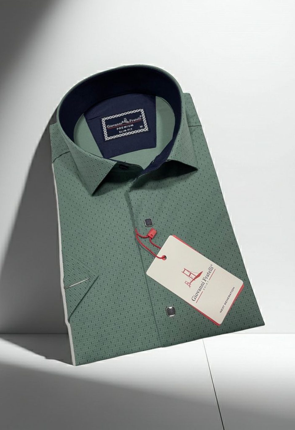 Slim Fit Kısa Kol Desenli Erkek Gömlek 3GMK321005004 Slim Fit Kısa Kol Desenli Erkek Gömlek 3GMK321005004
