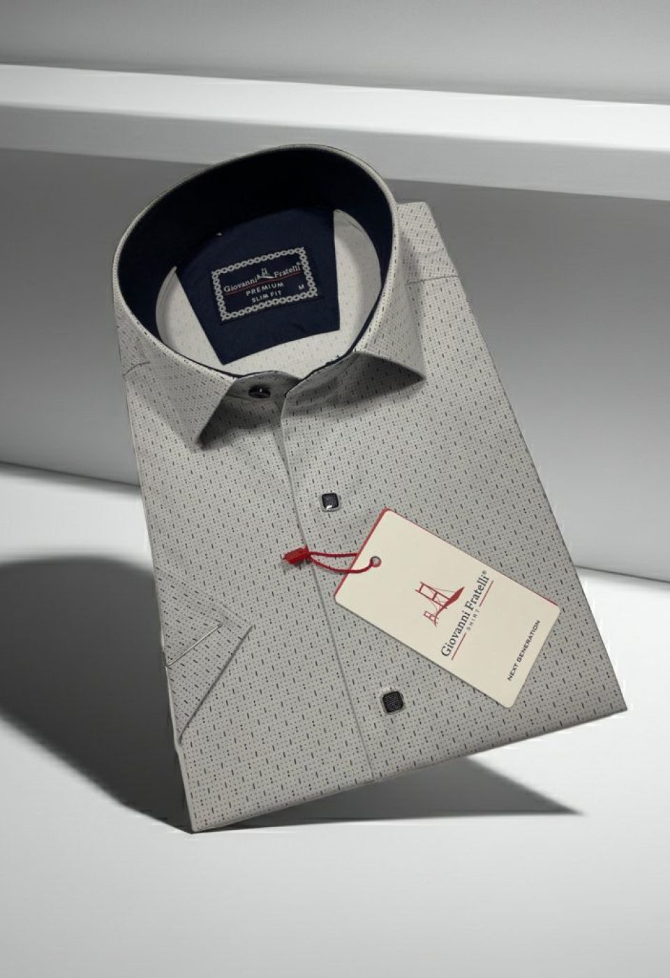 Slim Fit Kısa Kol Desenli Erkek Gömlek 3GMK321005005 Slim Fit Kısa Kol Desenli Erkek Gömlek 3GMK321005005