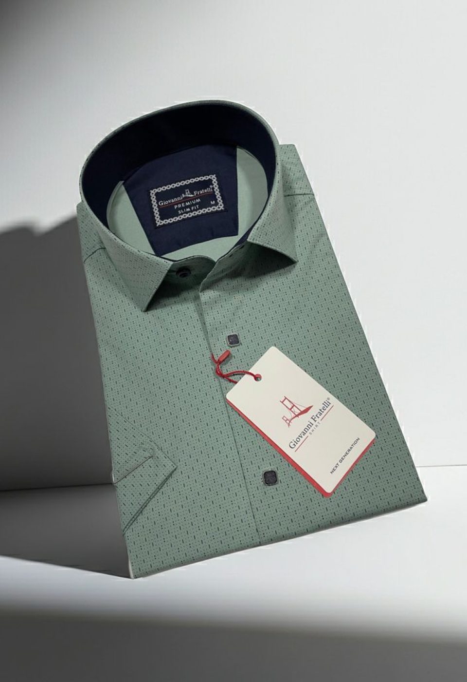 Slim Fit Kısa Kol Desenli Erkek Gömlek 3GMK321005006 Slim Fit Kısa Kol Desenli Erkek Gömlek 3GMK321005006