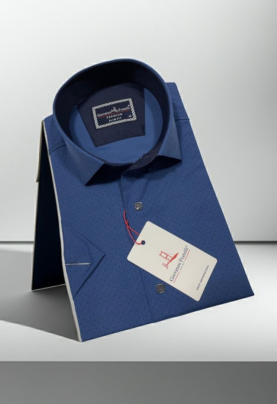 Slim Fit Kısa Kol Desenli Erkek Gömlek 3GMK321005007 Slim Fit Kısa Kol Desenli Erkek Gömlek 3GMK321005007