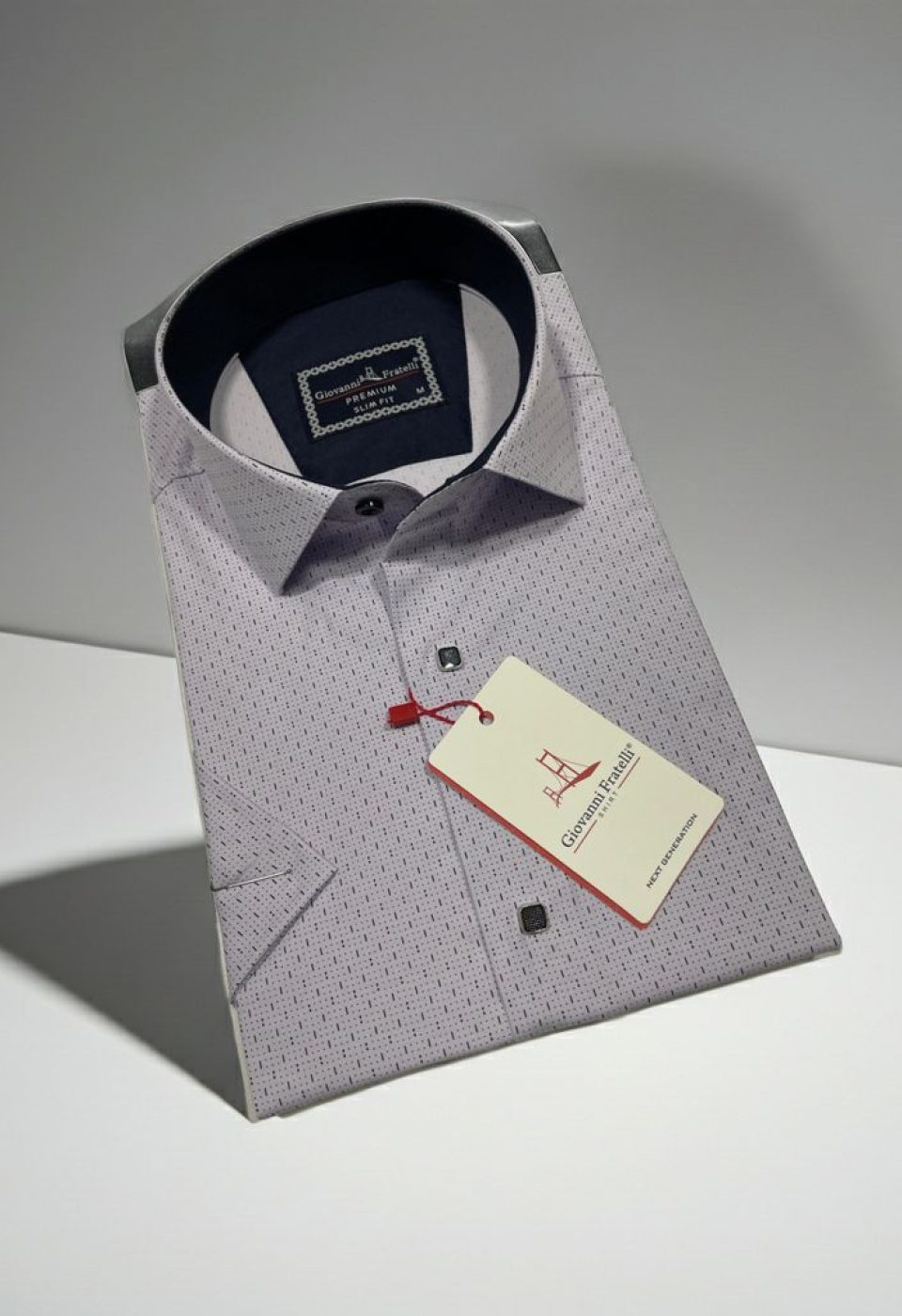 Slim Fit Kısa Kol Desenli Erkek Gömlek 3GMK321005009 Slim Fit Kısa Kol Desenli Erkek Gömlek 3GMK321005009