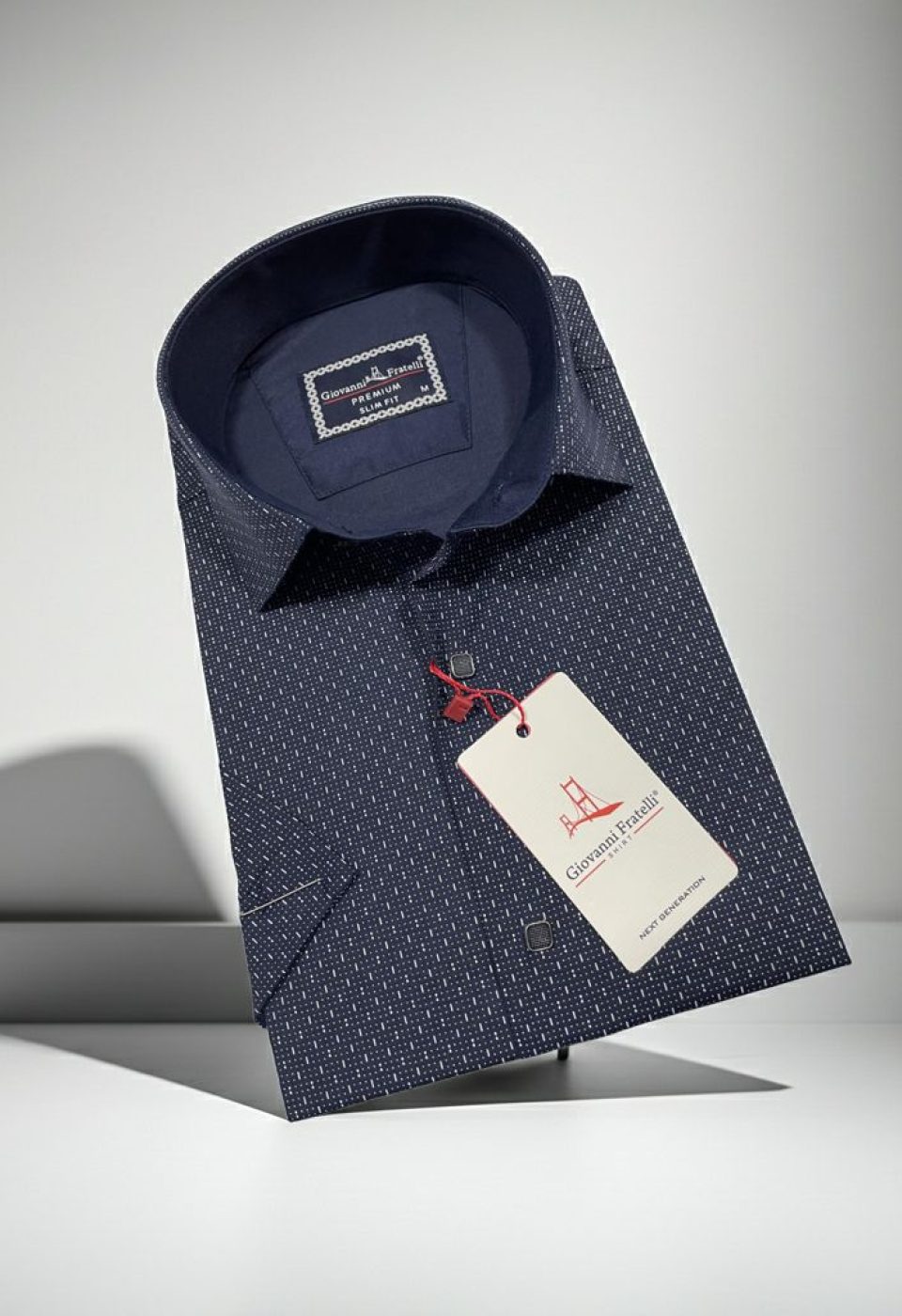 Slim Fit Kısa Kol Desenli Erkek Gömlek 3GMK321005012 Slim Fit Kısa Kol Desenli Erkek Gömlek 3GMK321005012