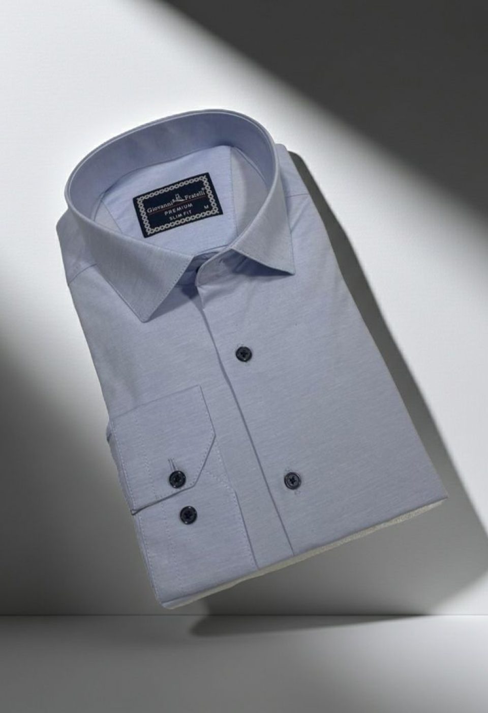 Slim Fit Uzun Kol Desenli Erkek Gömlek 3GMK311009002
