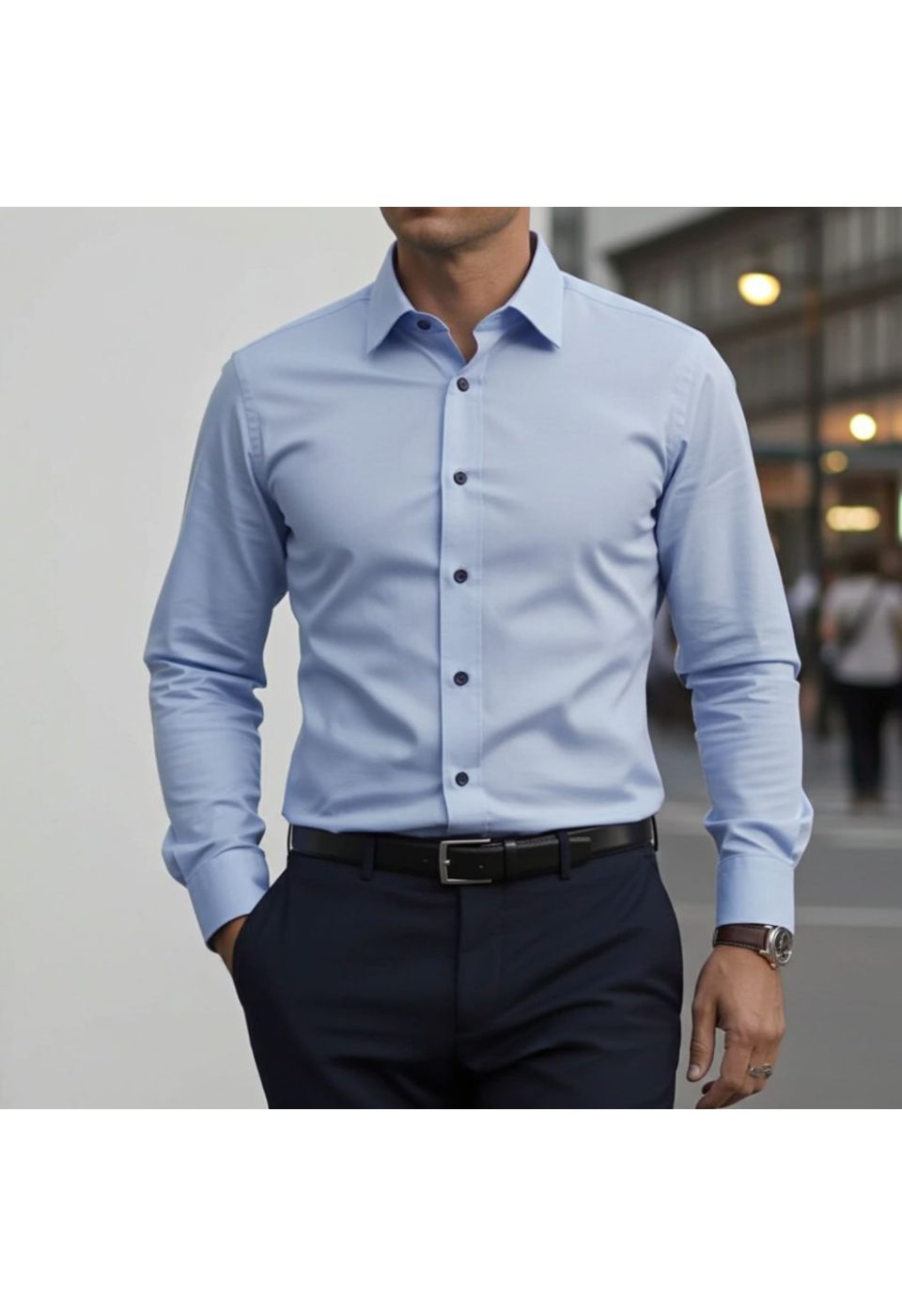 Slim Fit Uzun Kol Desenli Erkek Gömlek 3GMK311009002 - Giovanni Fratelli