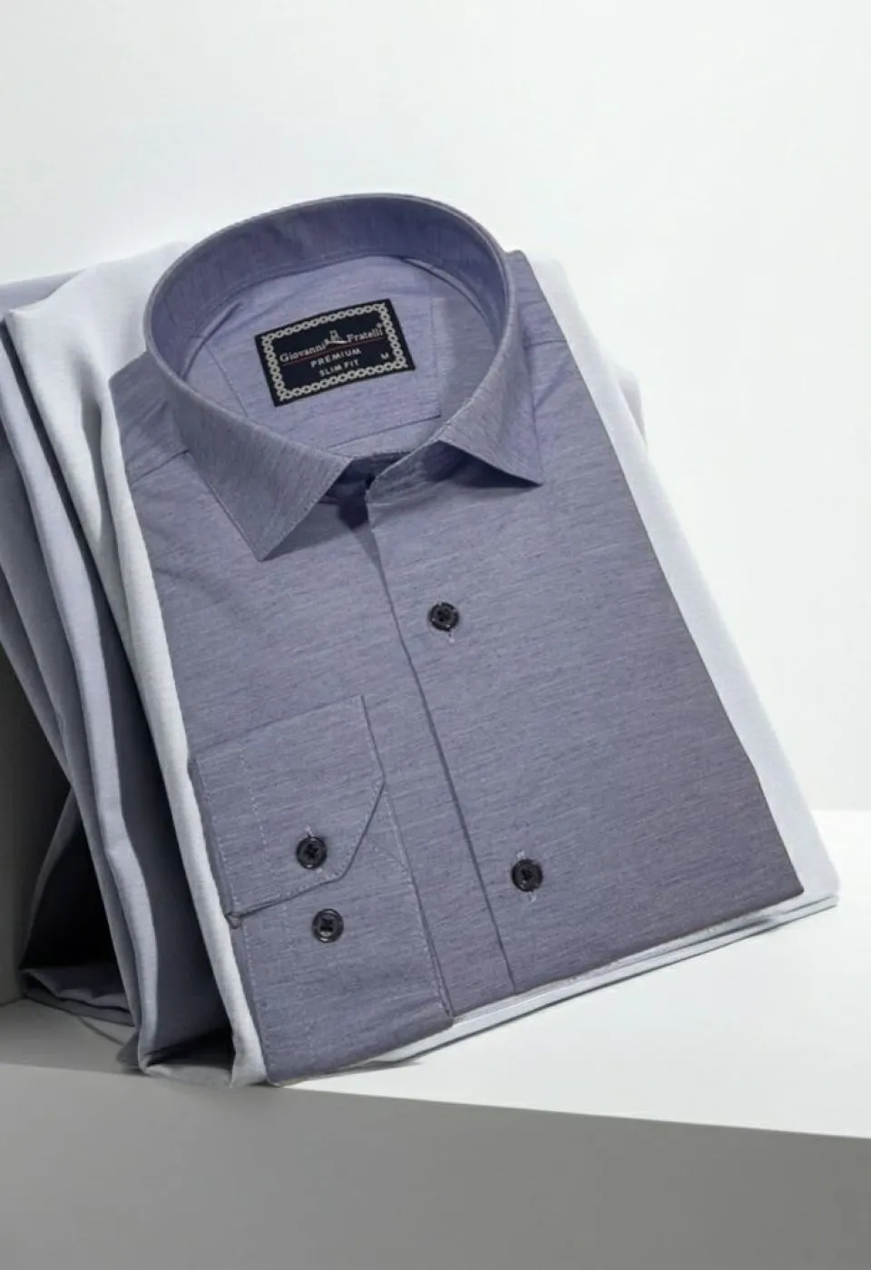 Slim Fit Uzun Kol Desenli Erkek Gömlek 3GMK311009003