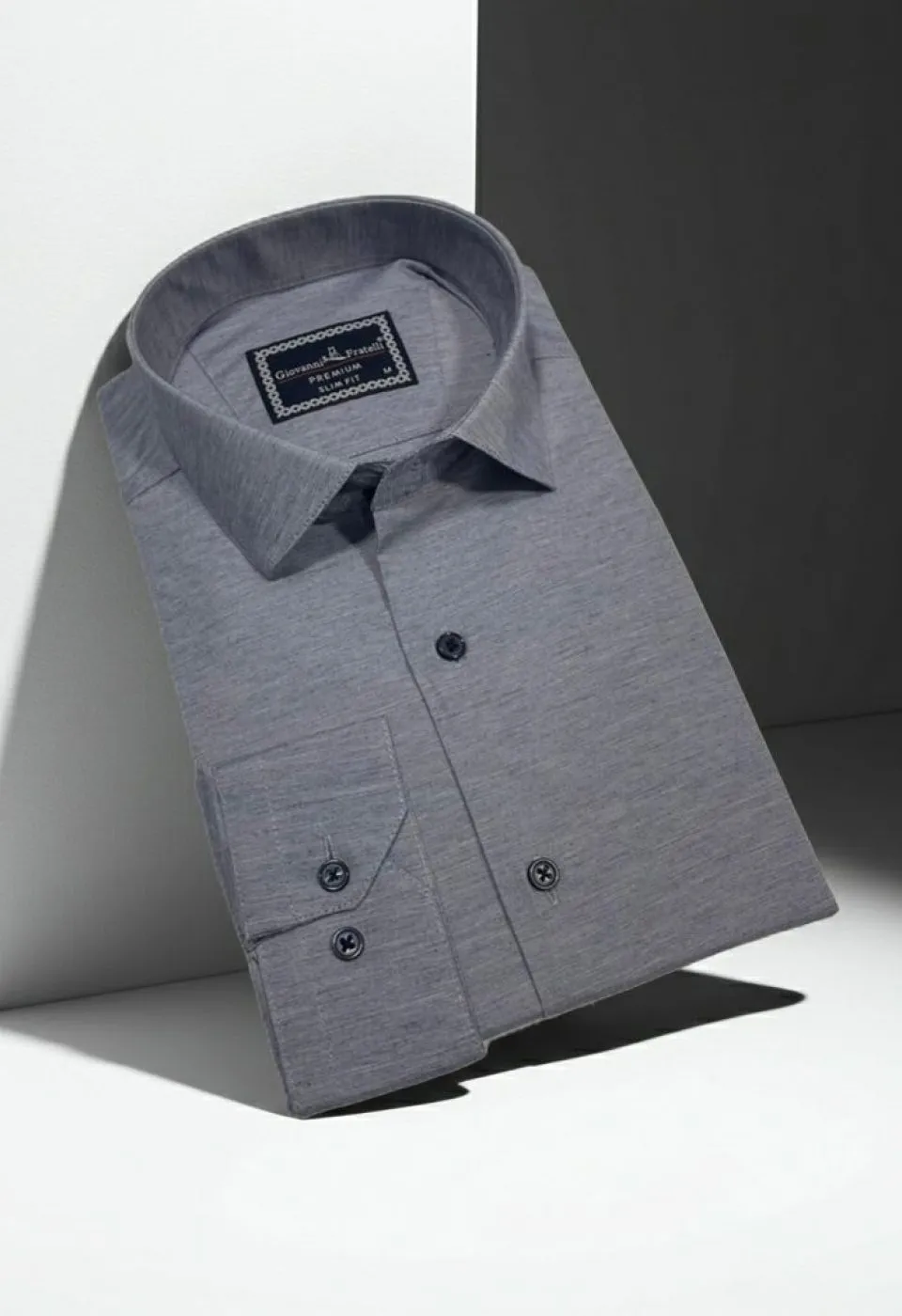 Slim Fit Uzun Kol Desenli Erkek Gömlek 3GMK311009004