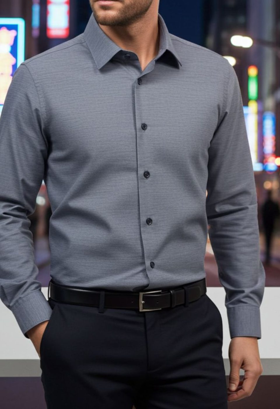 1009 CR 004 Slim Fit Uzun Kol Desenli Erkek Gömlek 3GMK311009004 - Giovanni Fratelli