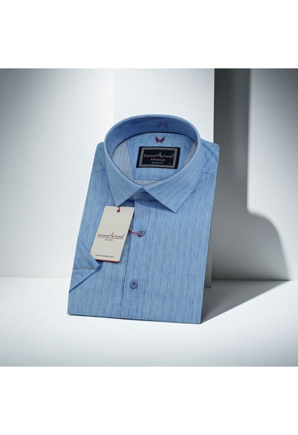 Slim Fit Kısa Kol Desenli Erkek Gömlek 3GMK321010004 - Giovanni Fratelli