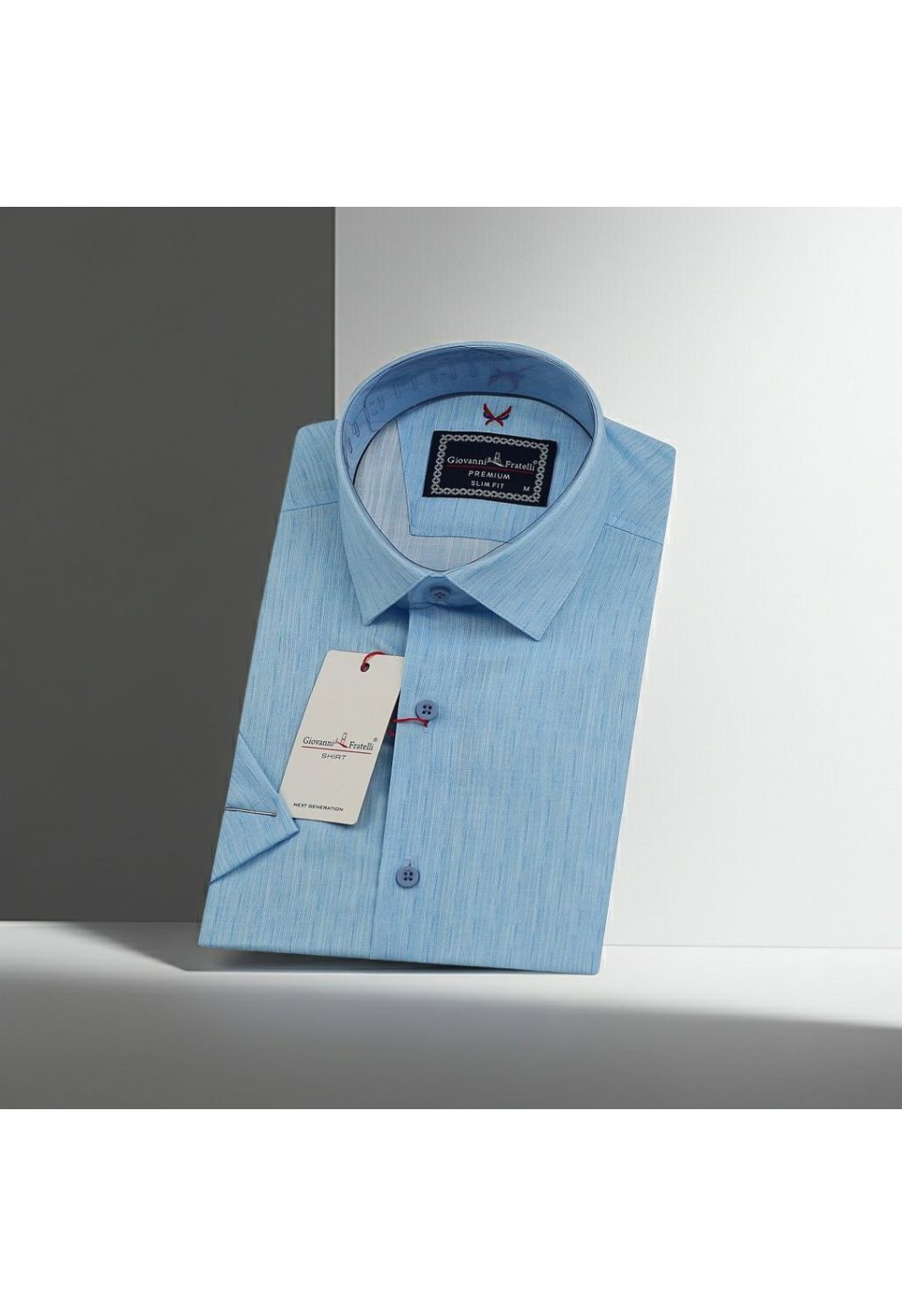 1010 CR K 007 Slim Fit Kısa Kol Desenli Erkek Gömlek 3GMK321010007 - Giovanni Fratelli