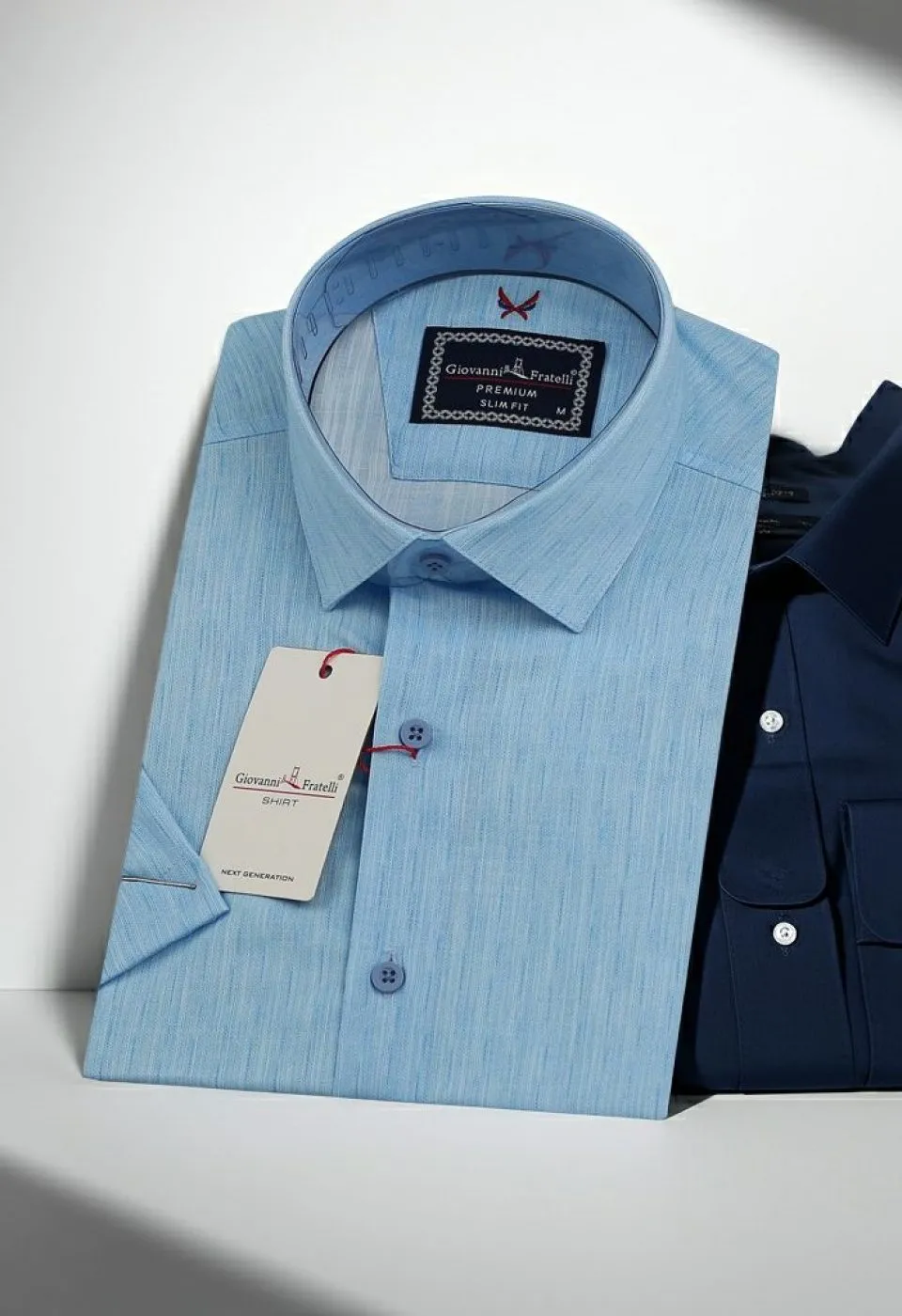 Slim Fit Kısa Kol Desenli Erkek Gömlek 3GMK321010007