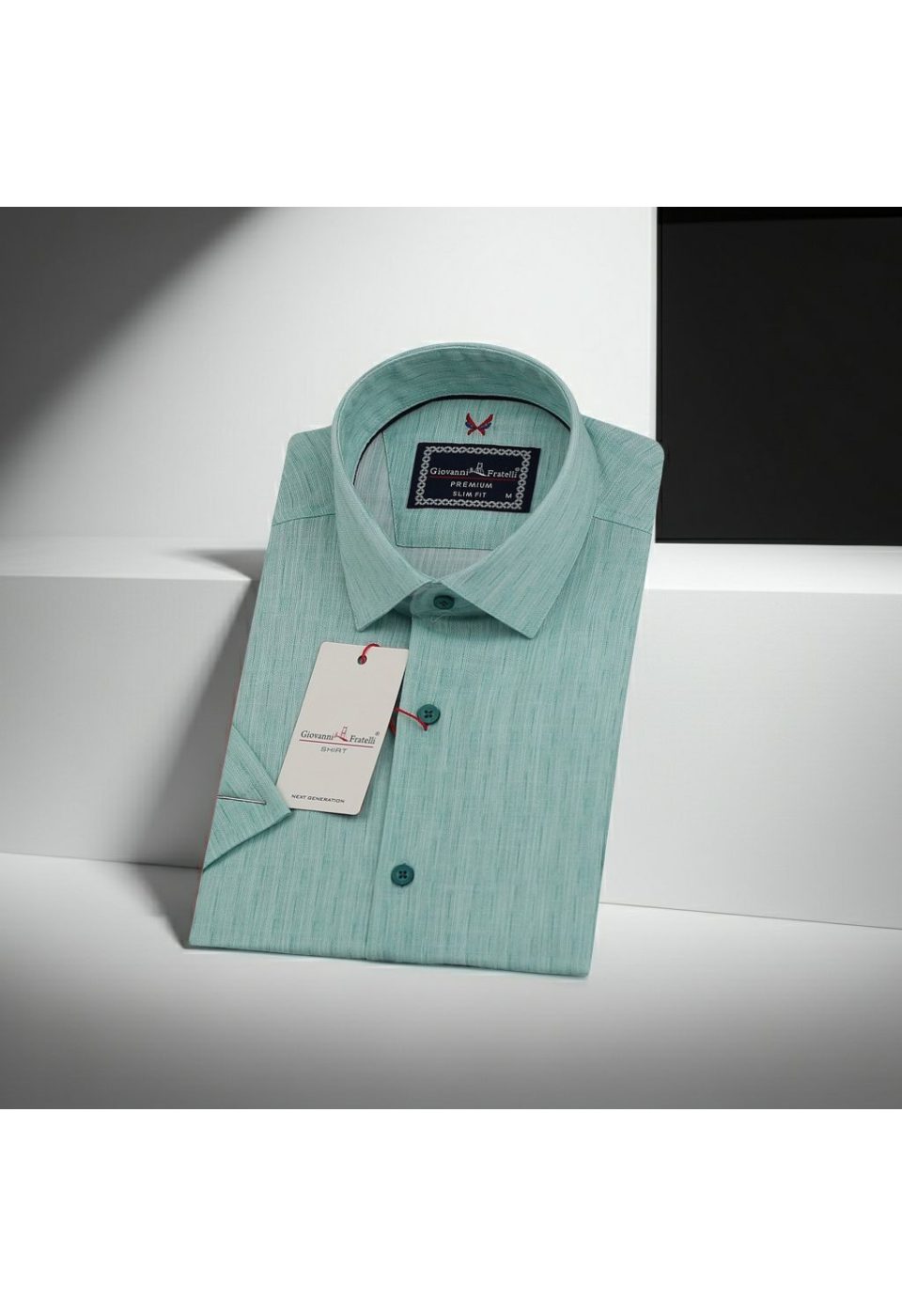 1010 CR K 008 Slim Fit Kısa Kol Desenli Erkek Gömlek 3GMK321010008 - Giovanni Fratelli