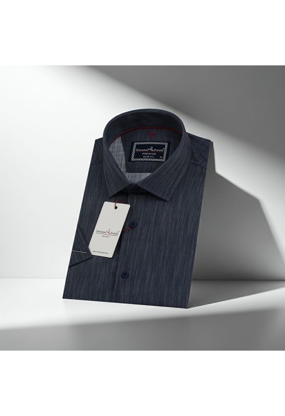Slim Fit Kısa Kol Desenli Erkek Gömlek 3GMK321010009 - Giovanni Fratelli
