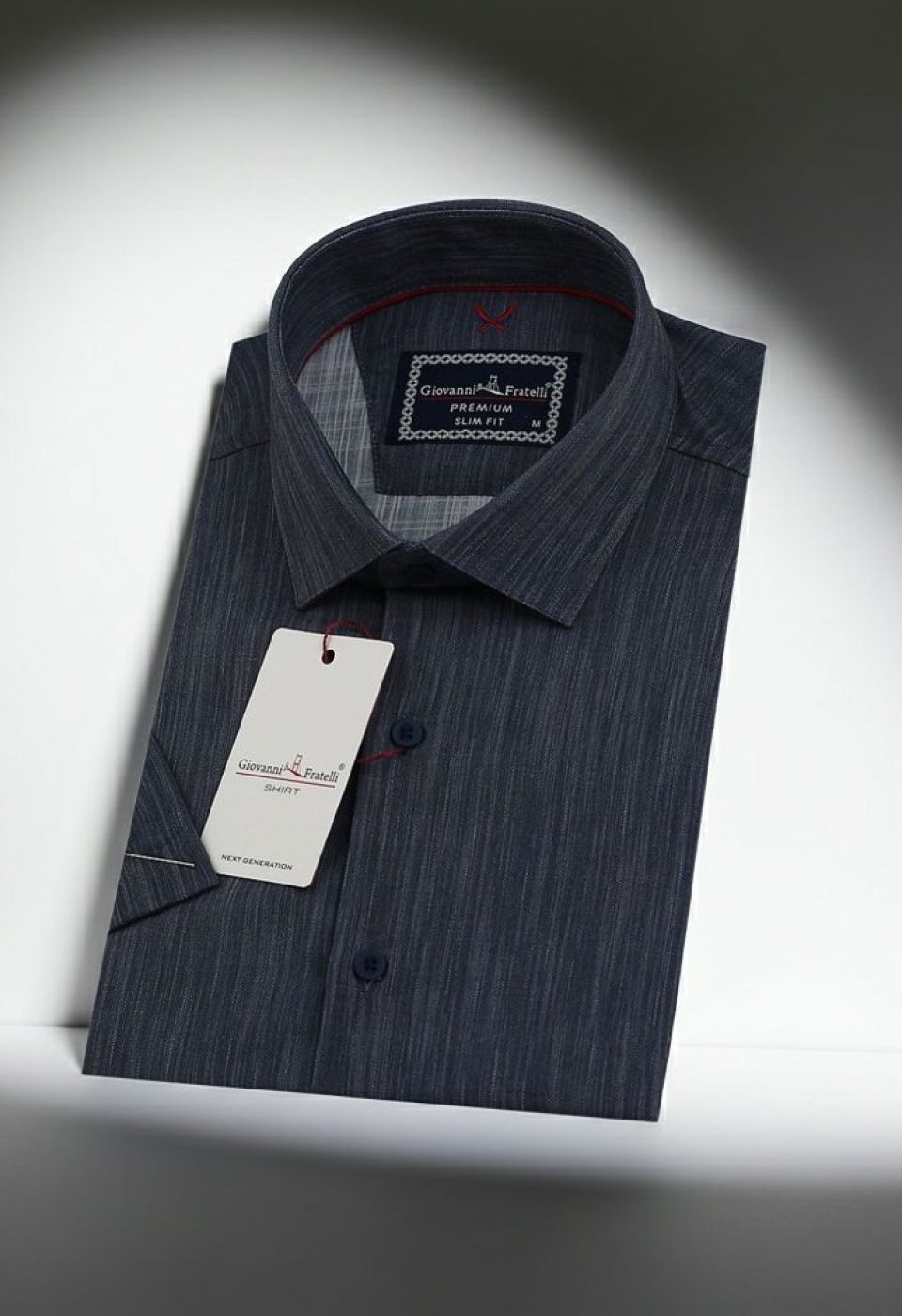 Slim Fit Kısa Kol Desenli Erkek Gömlek 3GMK321010009