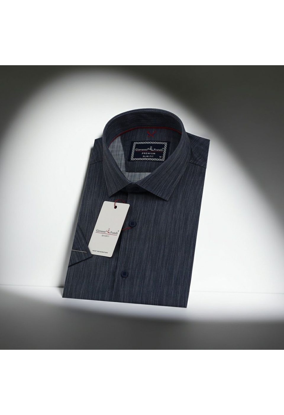 Slim Fit Kısa Kol Desenli Erkek Gömlek 3GMK321010009 - Giovanni Fratelli