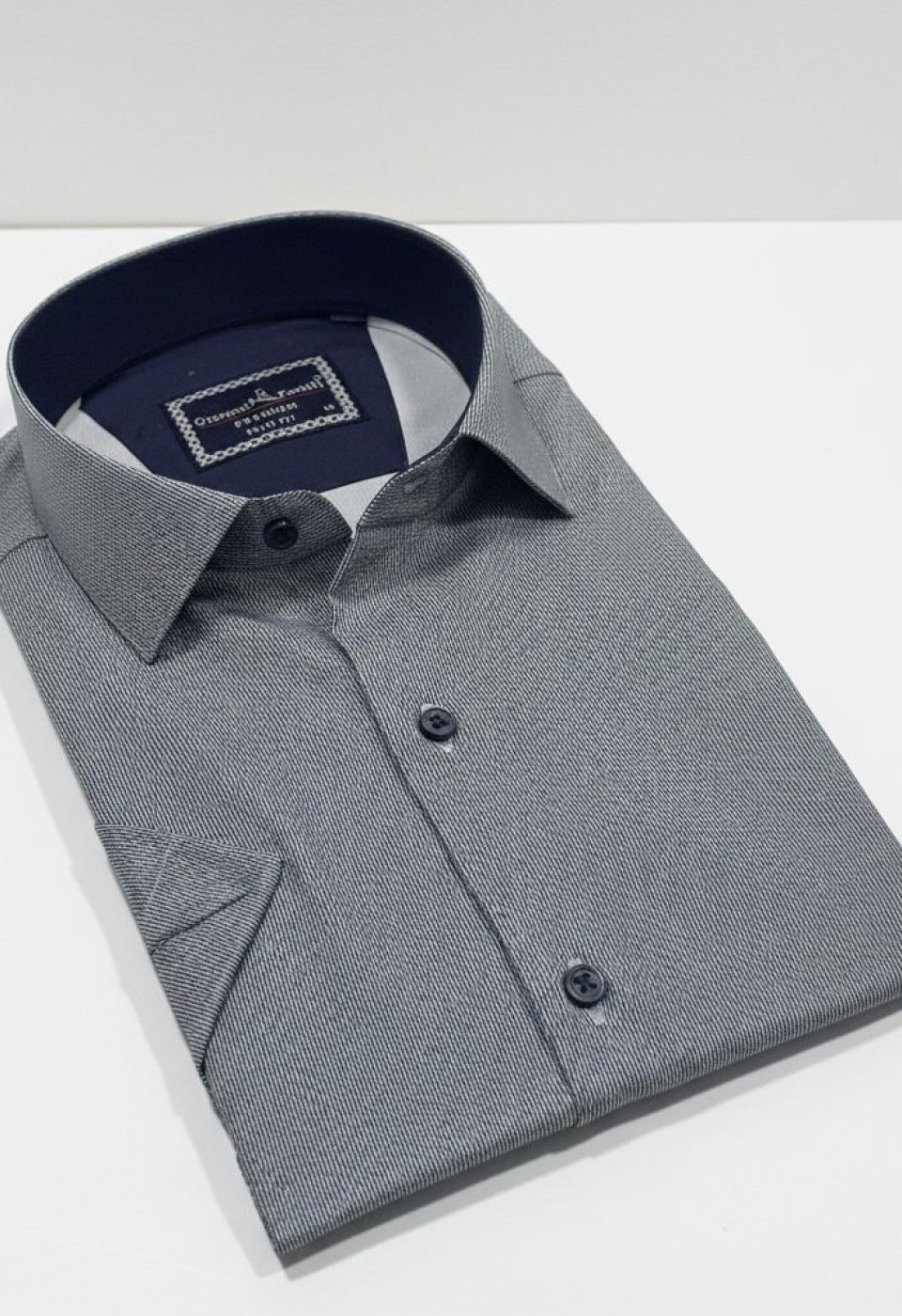 Slim Fit Kısa Kol Dijital Baskılı Desenli Erkek Gömlek 3GMK321011001