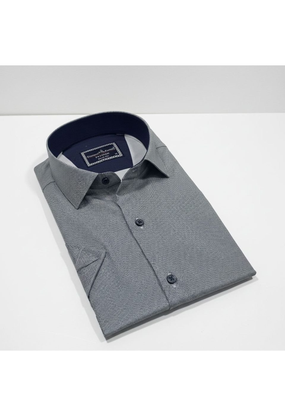 Slim Fit Kısa Kol Dijital Baskılı Desenli Erkek Gömlek 3GMK321011001 - Giovanni Fratelli