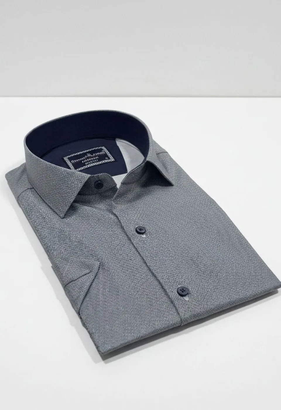 Slim Fit Kısa Kol Dijital Baskılı Desenli Erkek Gömlek 3GMK321011001