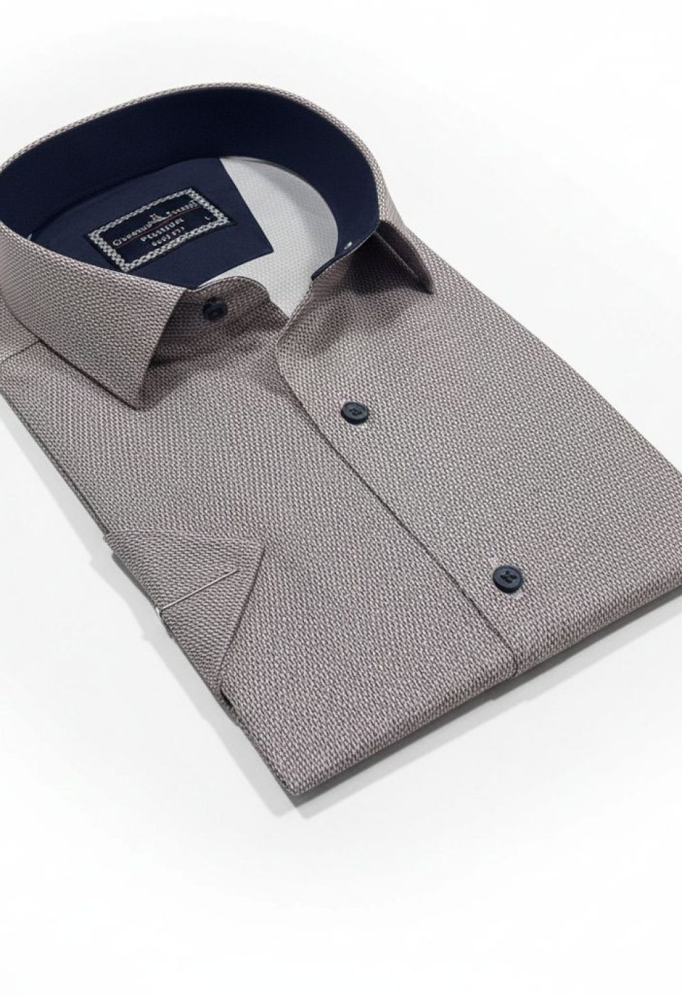 Slim Fit Kısa Kol Dijital Baskılı Desenli Erkek Gömlek 3GMK321011002