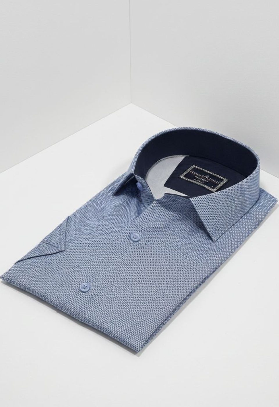 Slim Fit Kısa Kol Dijital Baskılı Desenli Erkek Gömlek 3GMK321011003