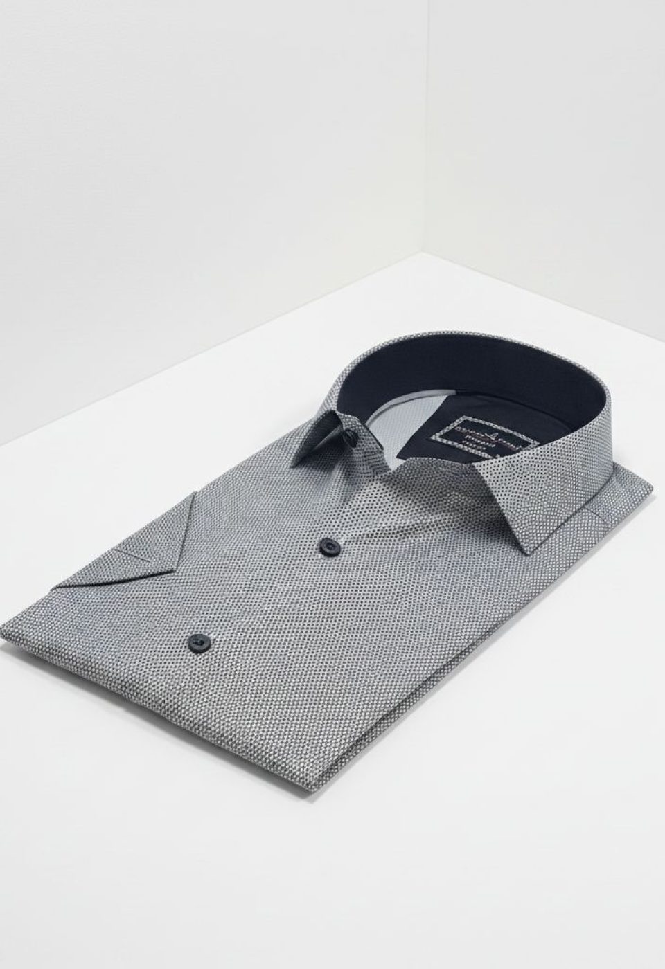 Slim Fit Kısa Kol Dijital Baskılı Desenli Erkek Gömlek 3GMK321011005