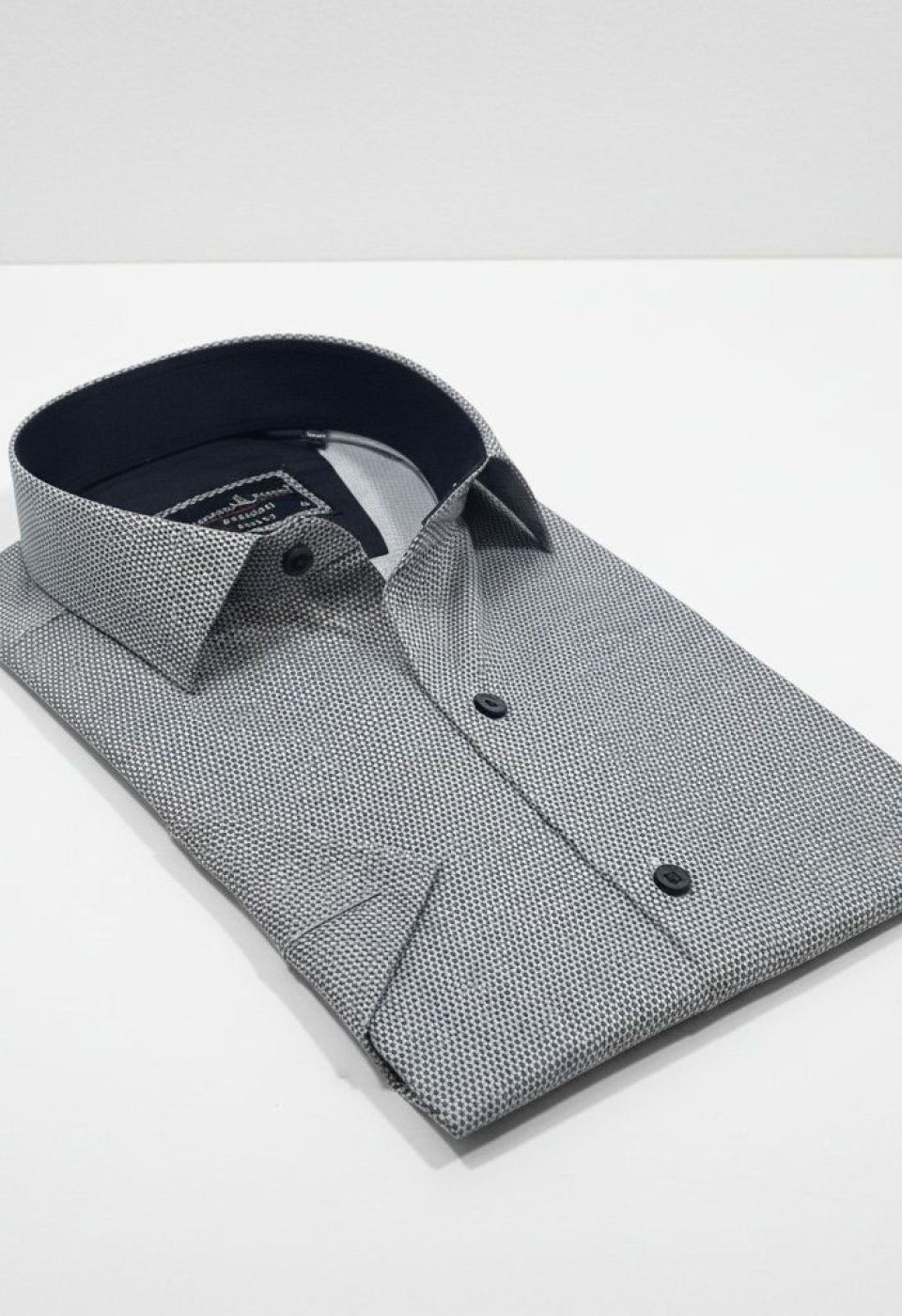 Slim Fit Kısa Kol Dijital Baskılı Desenli Erkek Gömlek 3GMK321011005