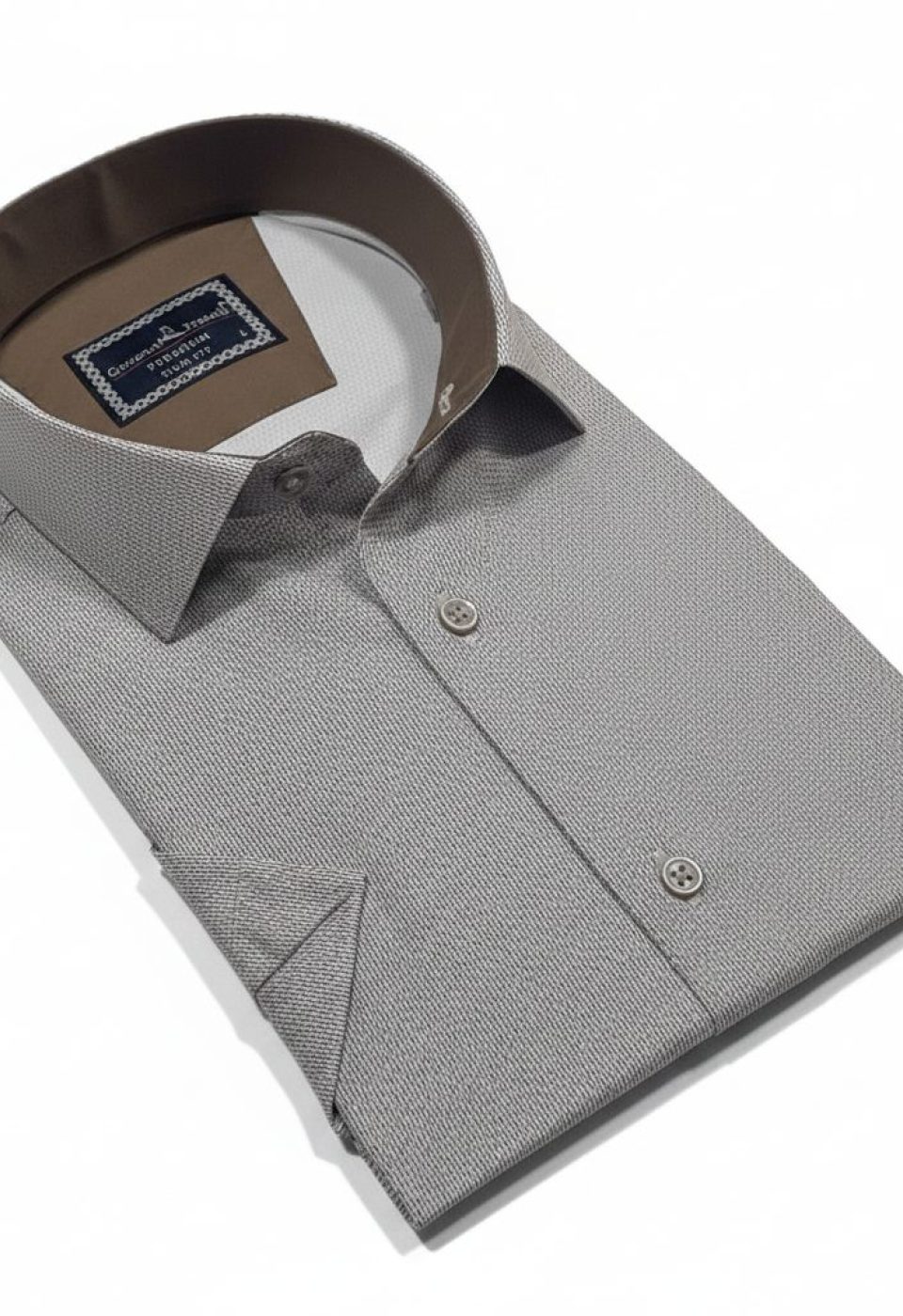 Slim Fit Kısa Kol Dijital Baskılı Desenli Erkek Gömlek 3GMK321011006