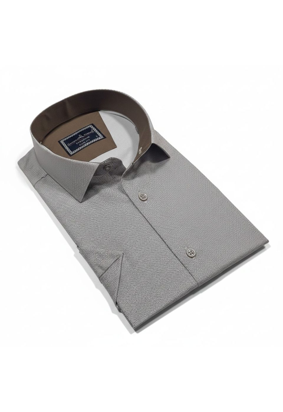 Slim Fit Kısa Kol Dijital Baskılı Desenli Erkek Gömlek 3GMK321011006 - Giovanni Fratelli