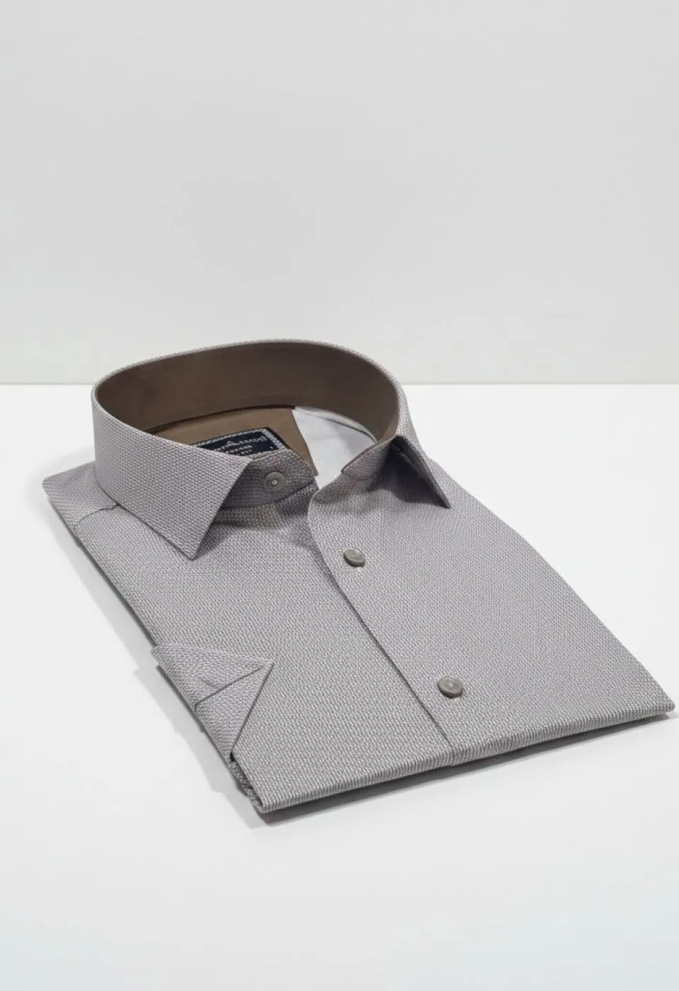 Slim Fit Kısa Kol Dijital Baskılı Desenli Erkek Gömlek 3GMK321011006