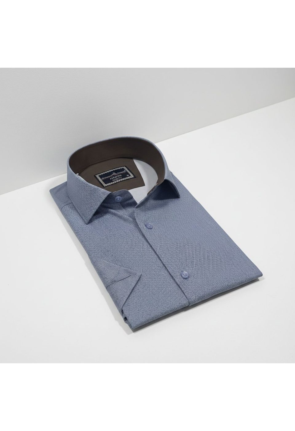 1011 CR K DIGITAL 007 Slim Fit Kısa Kol Dijital Baskılı Desenli Erkek Gömlek 3GMK321011007 - Giovanni Fratelli