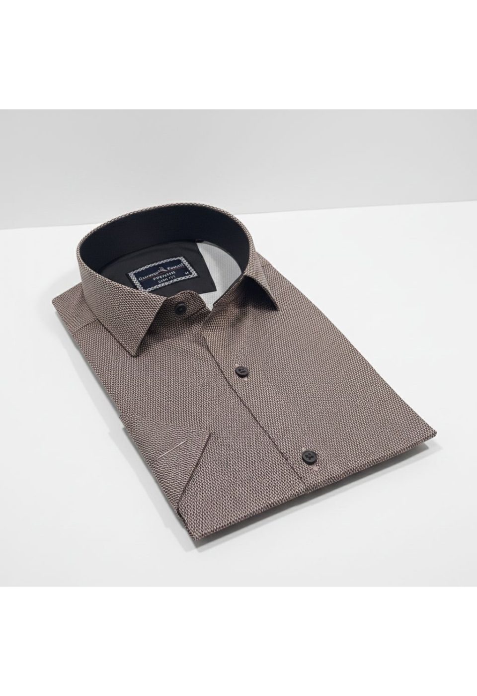 1011 CR K DIGITAL 008 Slim Fit Kısa Kol Dijital Baskılı Desenli Erkek Gömlek 3GMK321011008 - Giovanni Fratelli