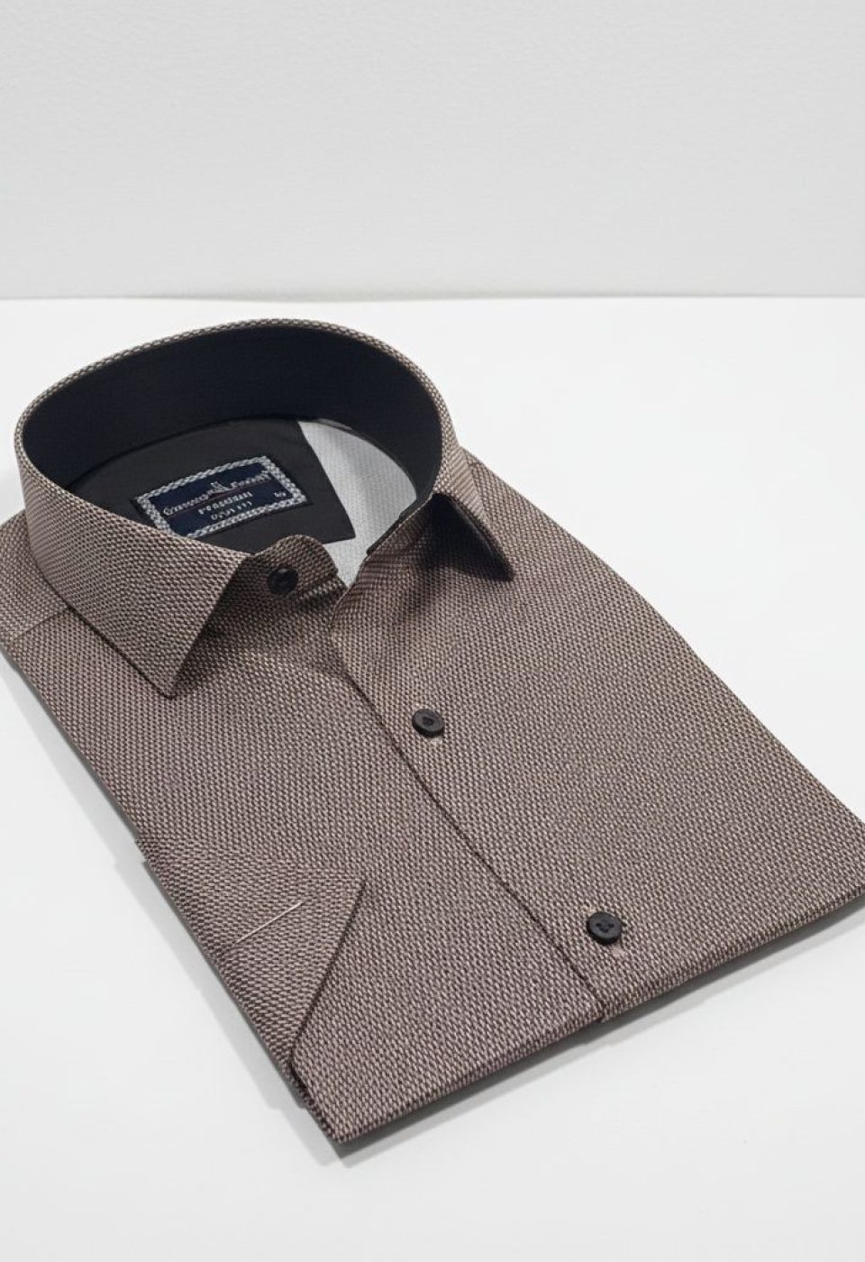 1011 CR K DIGITAL 008 Slim Fit Kısa Kol Dijital Baskılı Desenli Erkek Gömlek 3GMK321011008 - Giovanni Fratelli