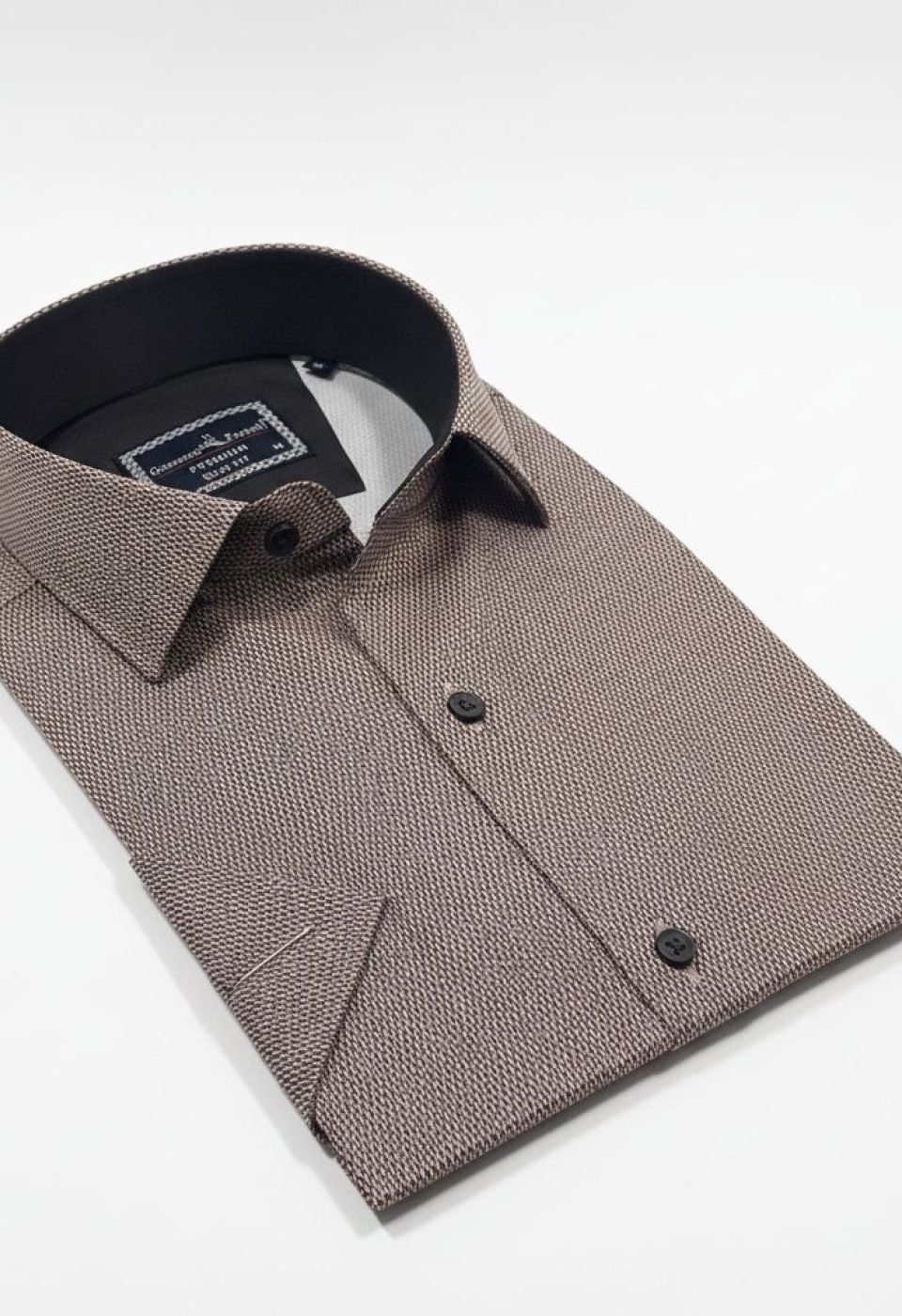 Slim Fit Kısa Kol Dijital Baskılı Desenli Erkek Gömlek 3GMK321011008