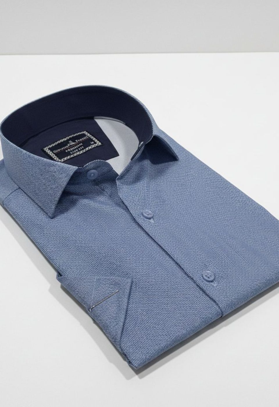 Slim Fit Kısa Kol Dijital Baskılı Desenli Erkek Gömlek 3GMK321011009