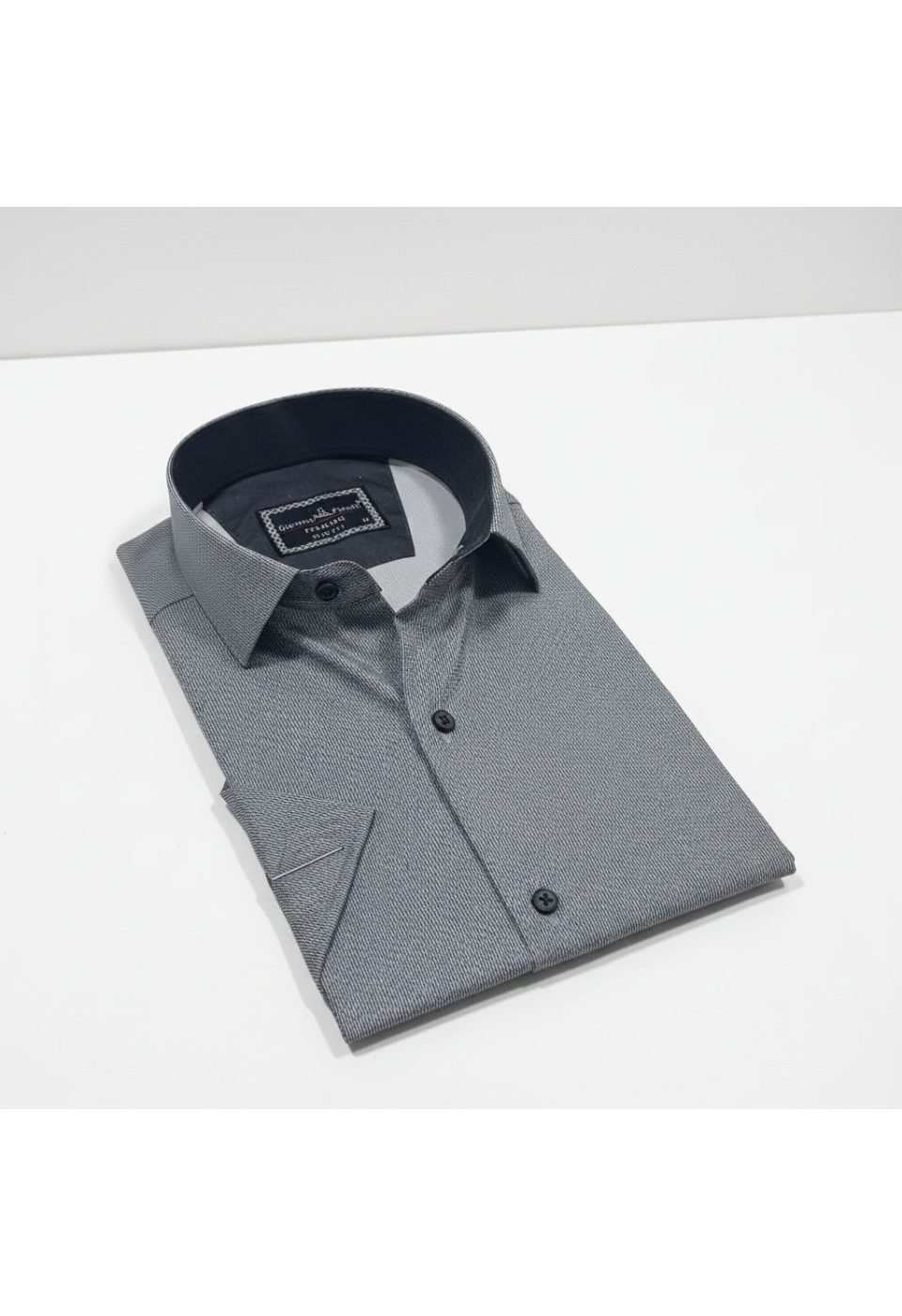 Slim Fit Kısa Kol Dijital Baskılı Desenli Erkek Gömlek 3GMK321011010 - Giovanni Fratelli
