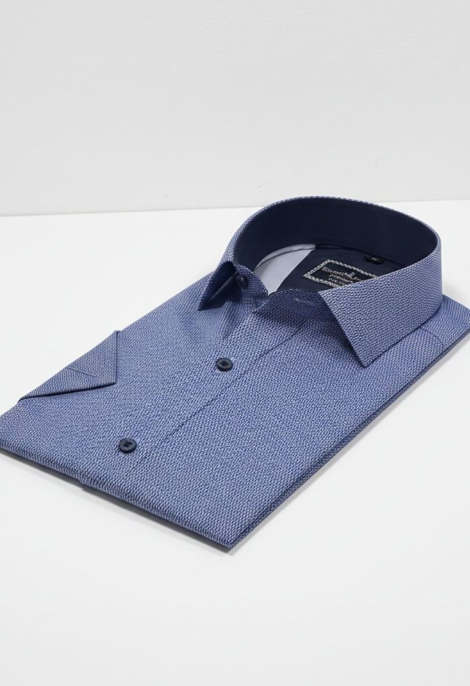 Slim Fit Kısa Kol Dijital Baskılı Desenli Erkek Gömlek 3GMK321011011