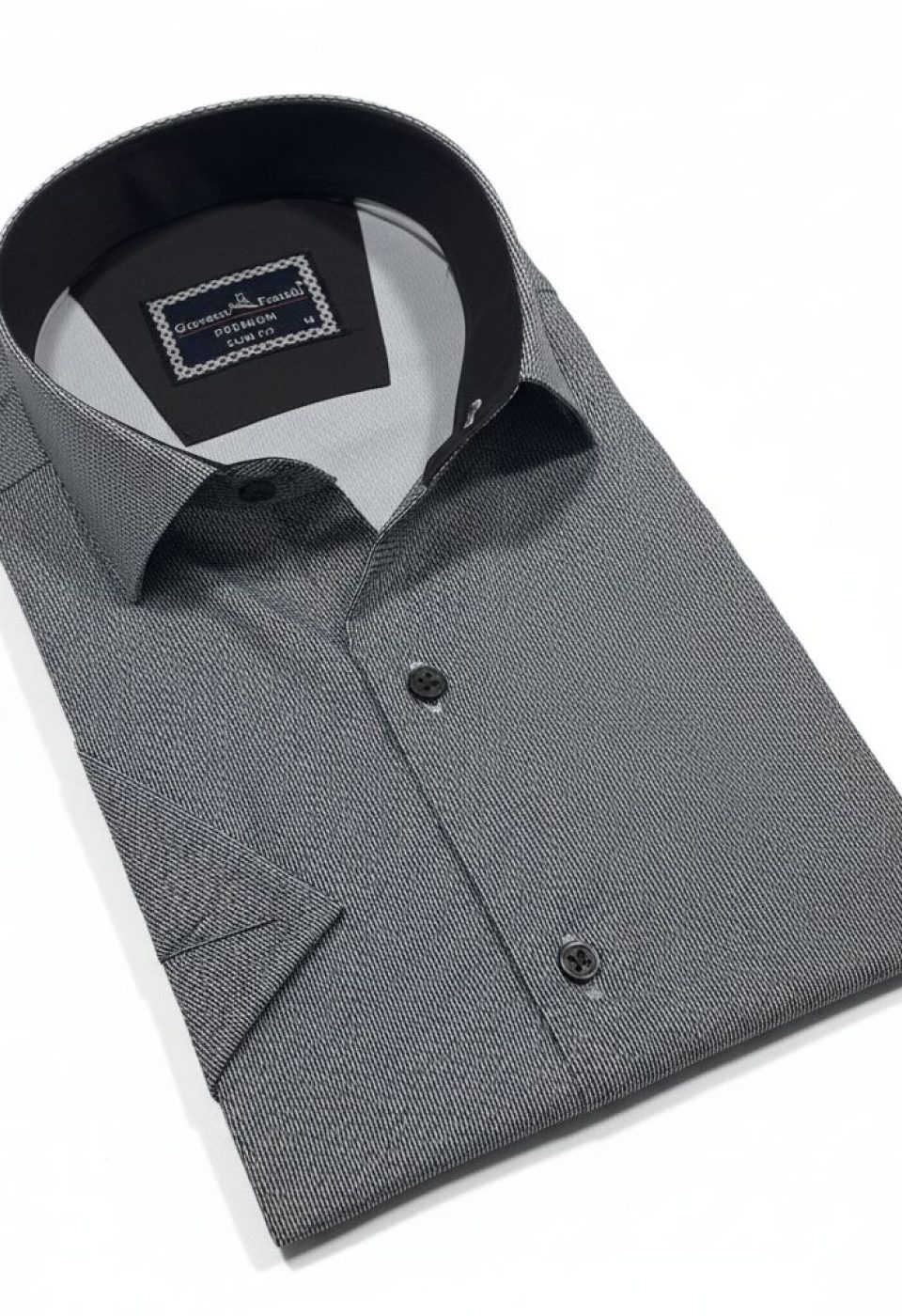 Slim Fit Kısa Kol Dijital Baskılı Desenli Erkek Gömlek 3GMK321011012 - Giovanni Fratelli