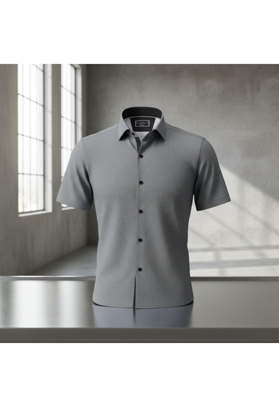 Slim Fit Kısa Kol Dijital Baskılı Desenli Erkek Gömlek 3GMK321011012 - Giovanni Fratelli