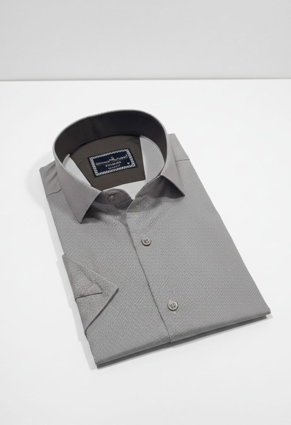 Slim Fit Kısa Kol Dijital Baskılı Desenli Erkek Gömlek 3GMK321011013