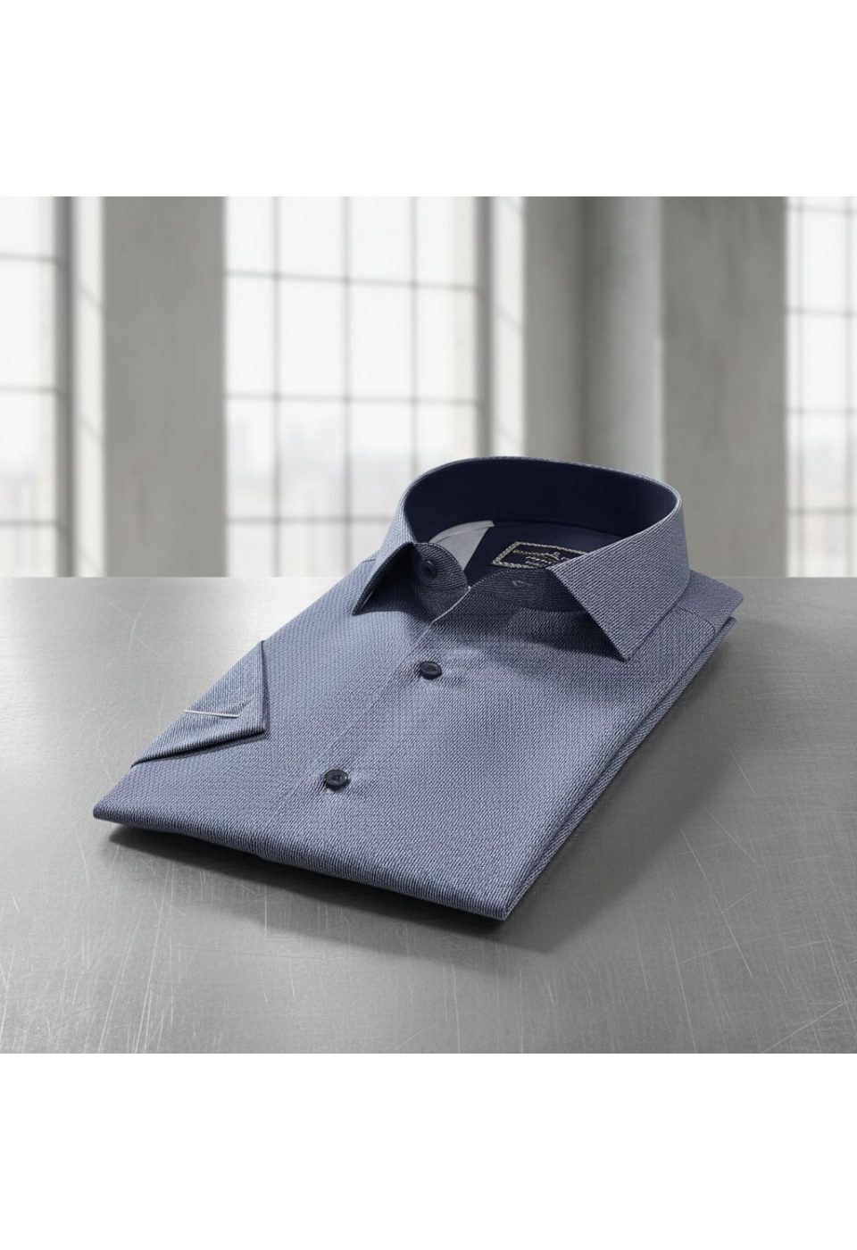 Slim Fit Kısa Kol Dijital Baskılı Desenli Erkek Gömlek 3GMK321011014 - Giovanni Fratelli