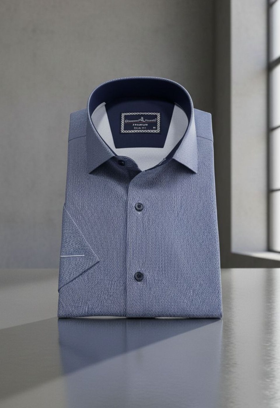 Slim Fit Kısa Kol Dijital Baskılı Desenli Erkek Gömlek 3GMK321011014 - Giovanni Fratelli