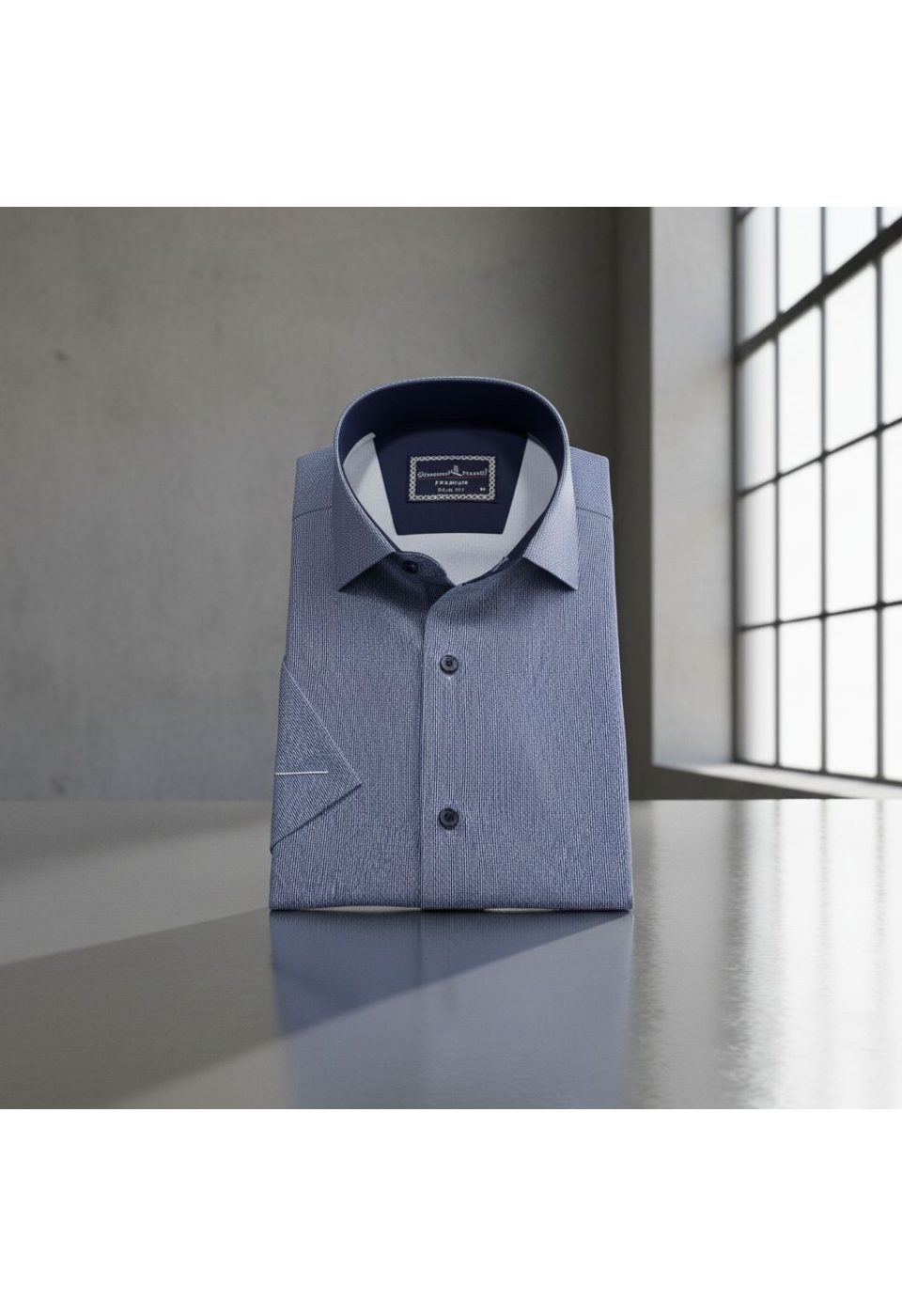 Slim Fit Kısa Kol Dijital Baskılı Desenli Erkek Gömlek 3GMK321011014 - Giovanni Fratelli