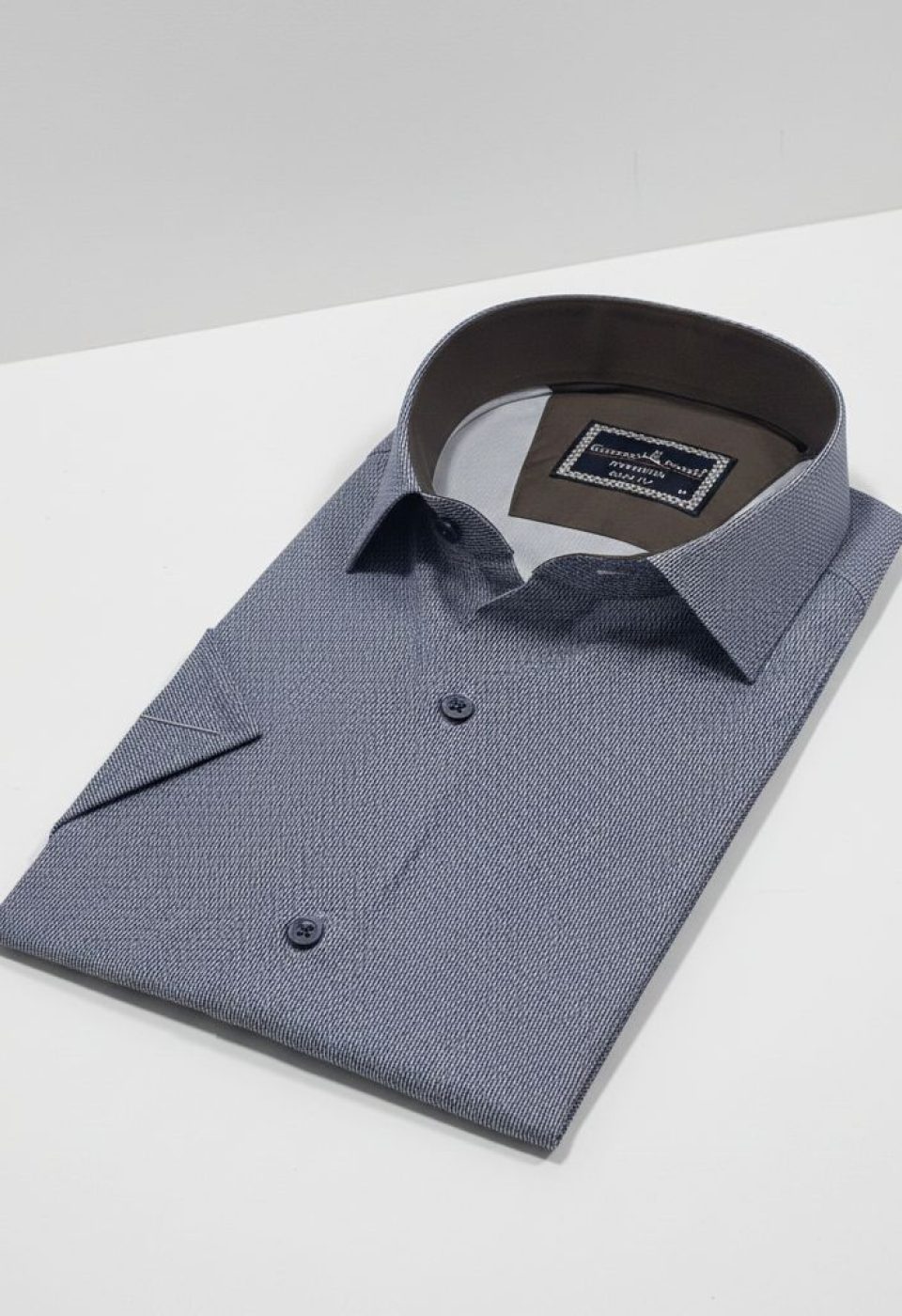 Slim Fit Kısa Kol Dijital Baskılı Desenli Erkek Gömlek 3GMK321011015