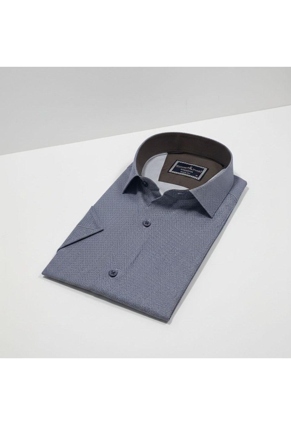 Slim Fit Kısa Kol Dijital Baskılı Desenli Erkek Gömlek 3GMK321011015 - Giovanni Fratelli