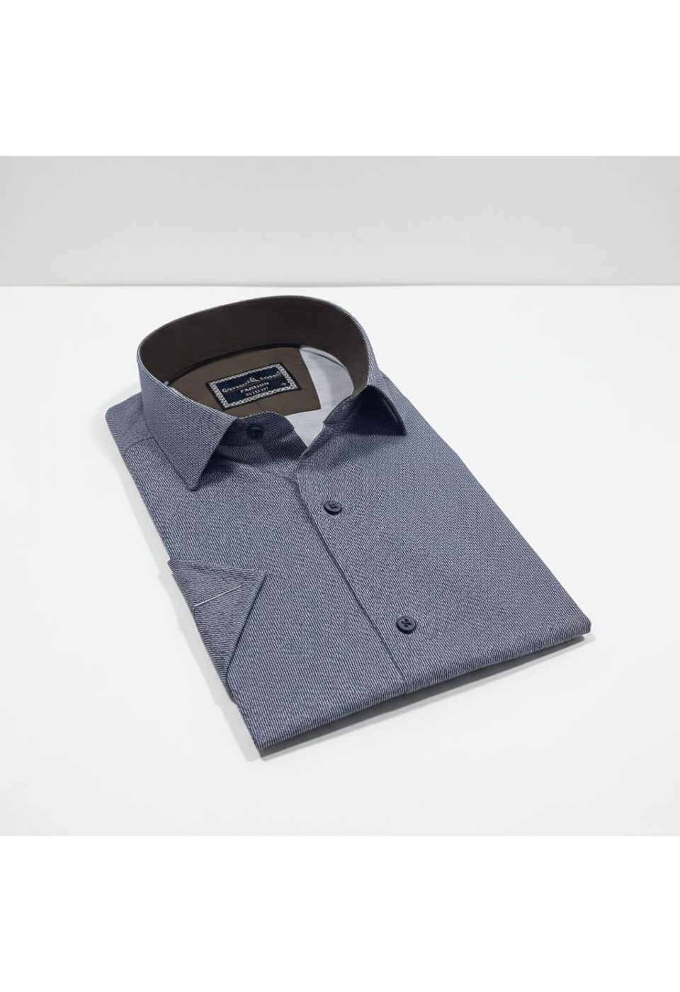 Slim Fit Kısa Kol Dijital Baskılı Desenli Erkek Gömlek 3GMK321011015 - Giovanni Fratelli