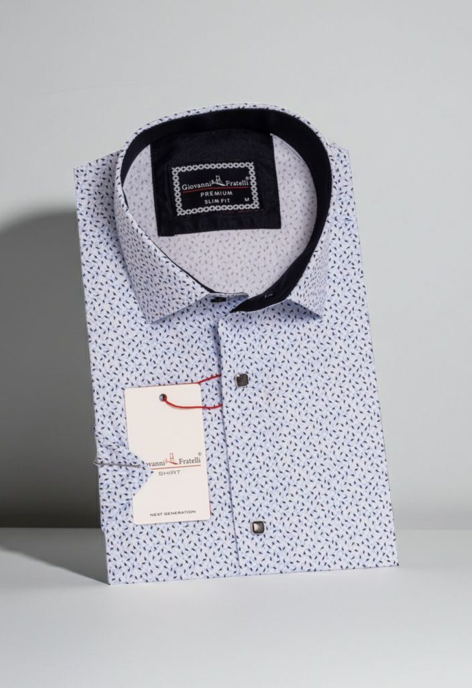 Slim Fit Kısa Kol Dijital Baskılı Desenli Erkek Gömlek 3GMK311050001