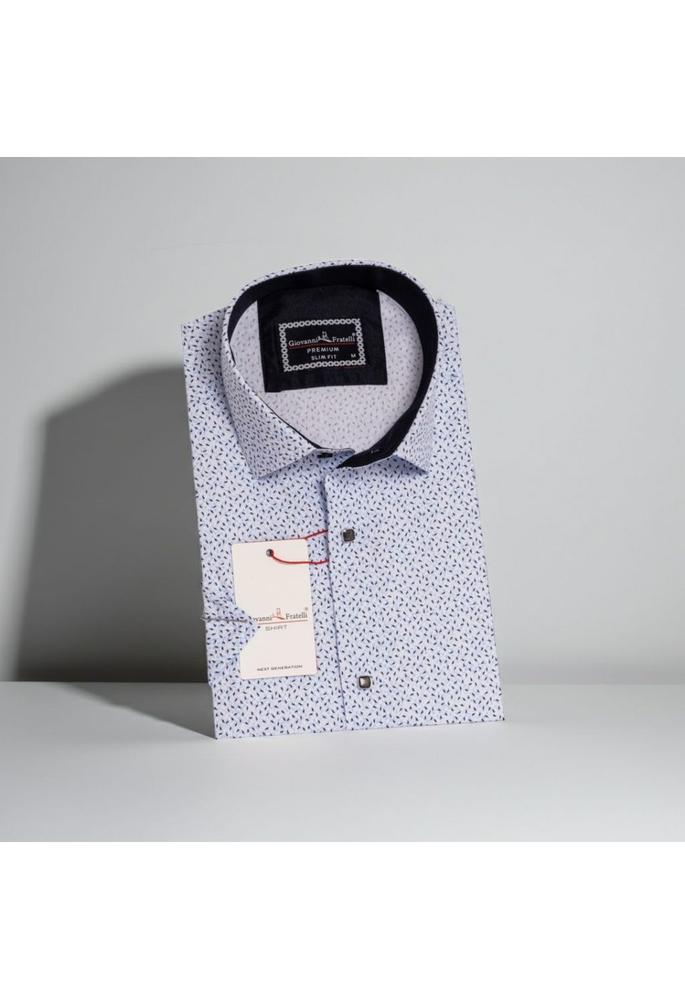 Slim Fit Kısa Kol Dijital Baskılı Desenli Erkek Gömlek 3GMK311050001 - Giovanni Fratelli